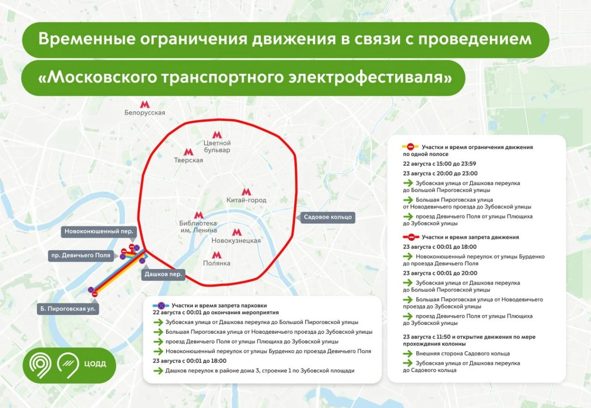 перекрытия движения Москва