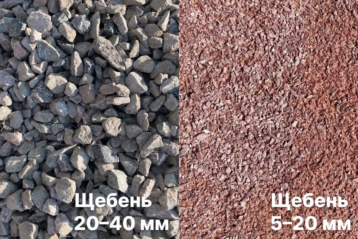 щебень стройка дача