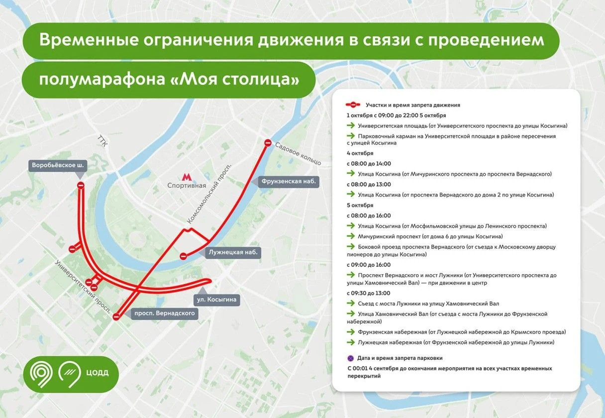 где перекроют дороги