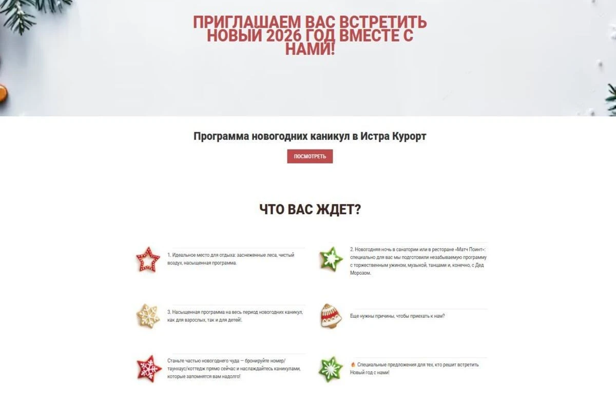 новый год с детьми в Подмосковье