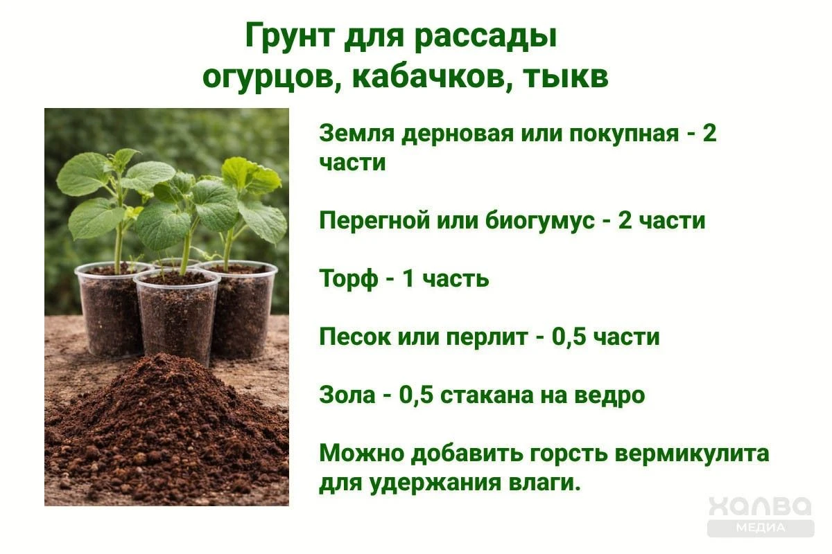 грунт для рассады огурцов