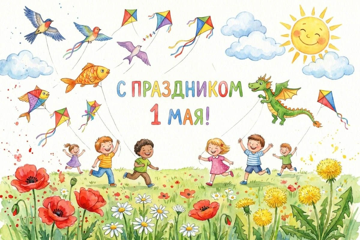 рисунок на 1 мая