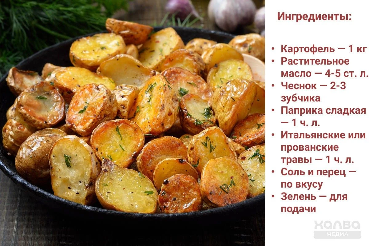 картошка на сковороде