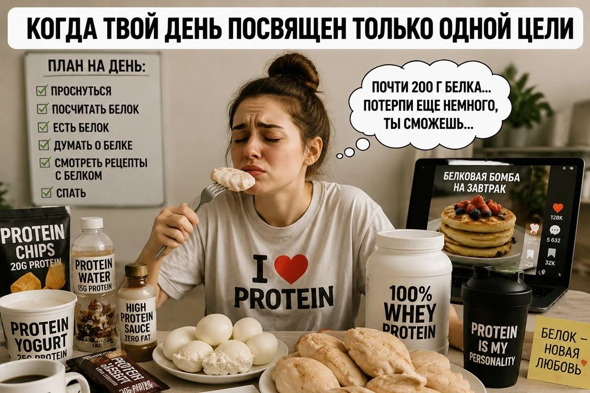 как добрать белок
