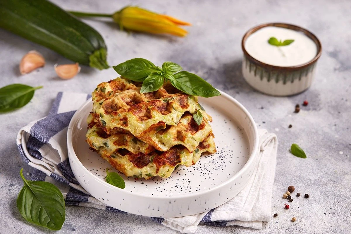 вафли из кабачков курица