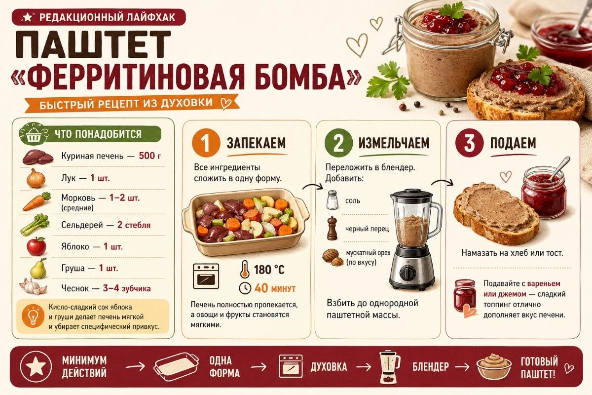 рецепт паштета из печени в духовке