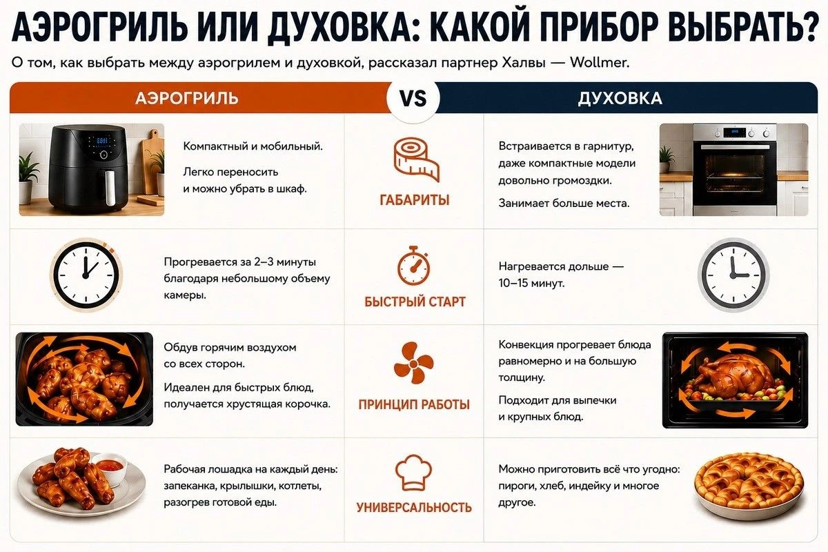 аэрогриль или духовка для дома 