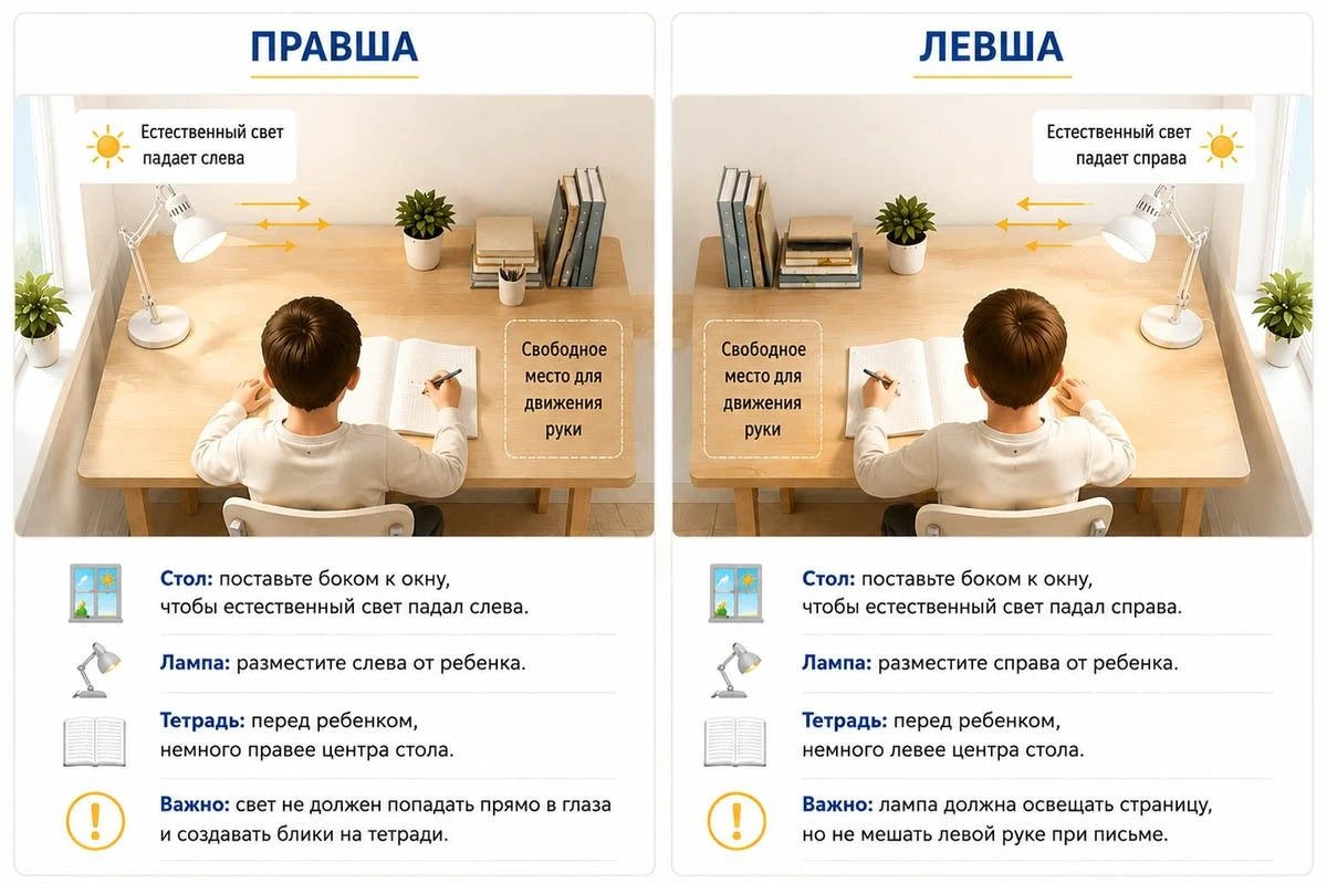 как заниматься левше дома