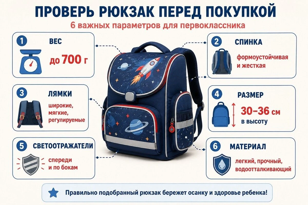 школьный рюкзак для первоклассника