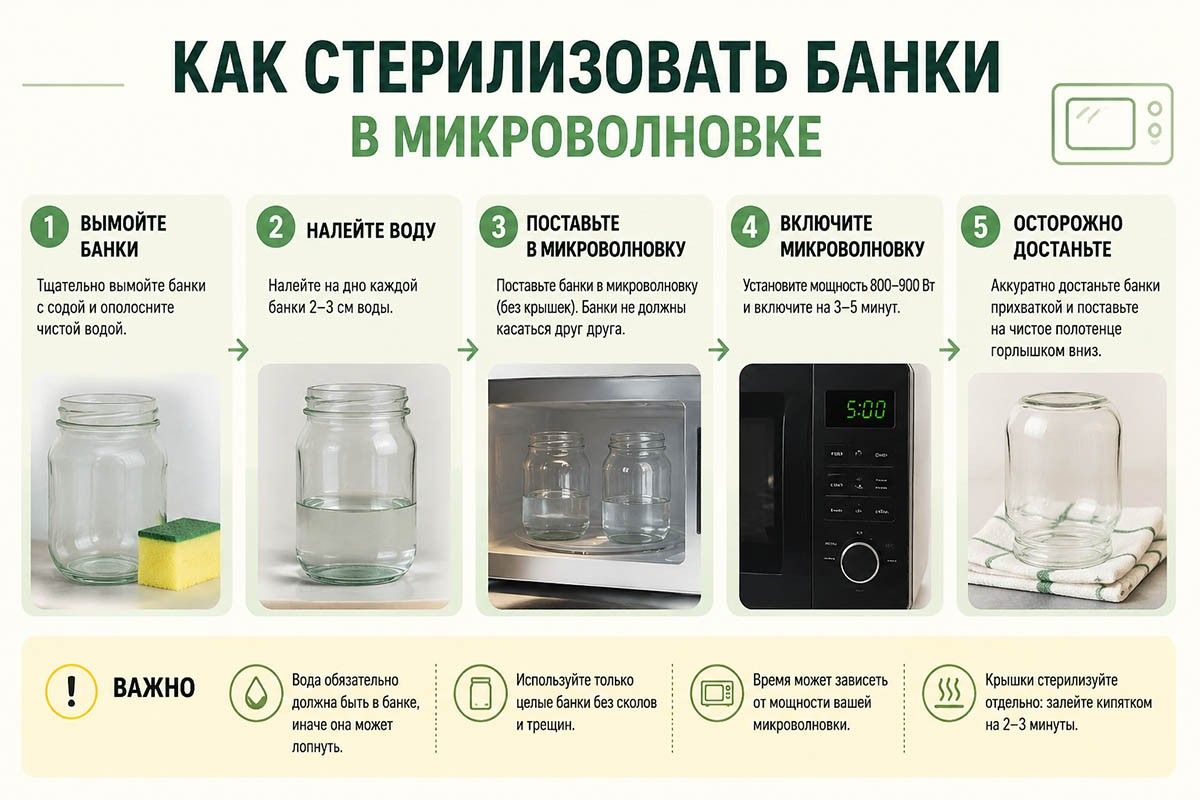 как стерилизовать банки