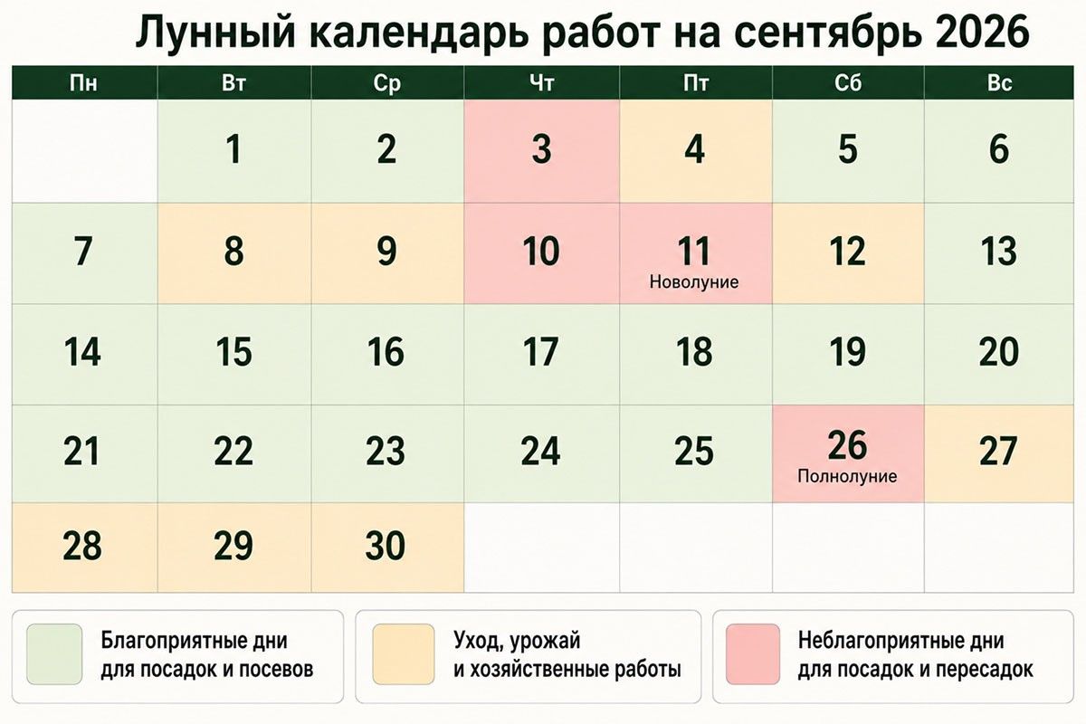 лунный календарь садовода