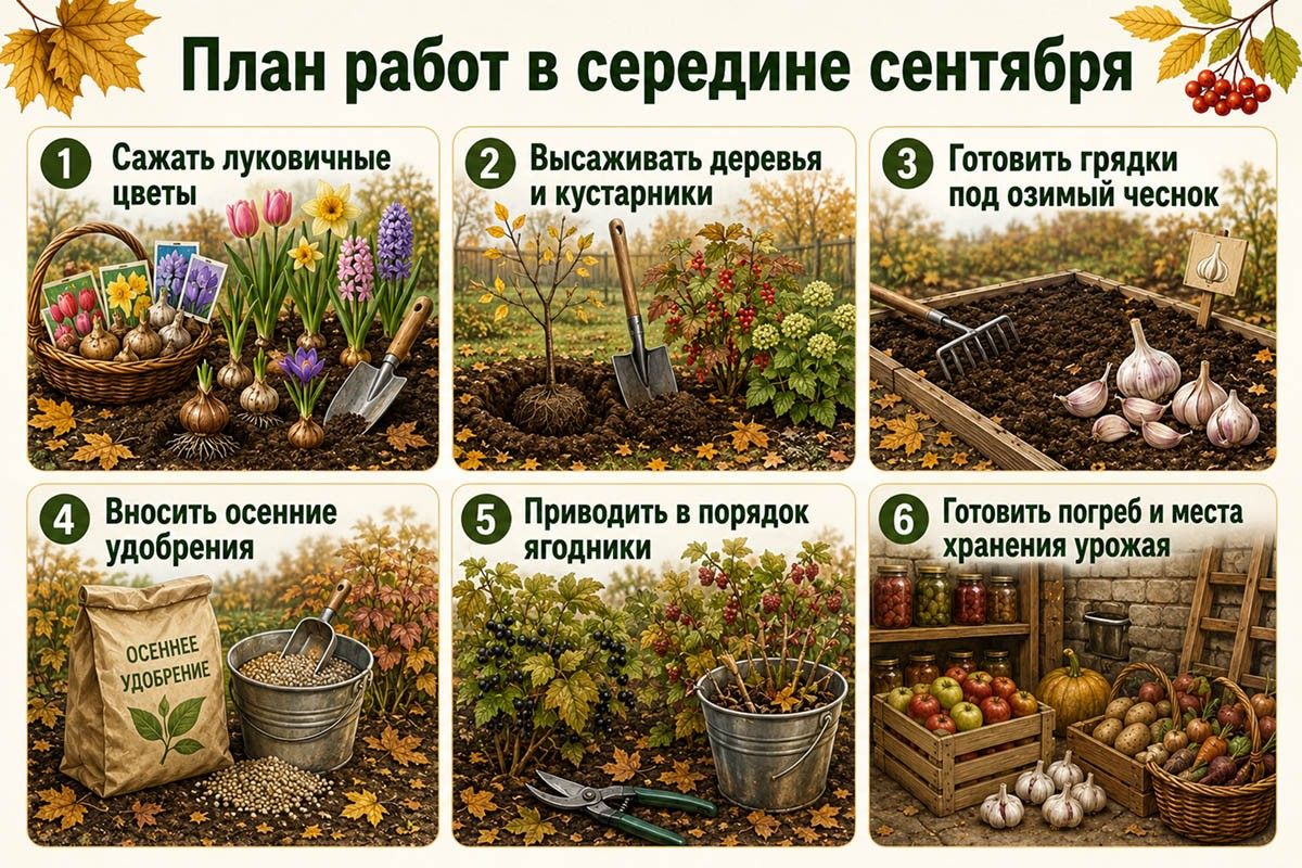лунный календарь огородника на сентябрь