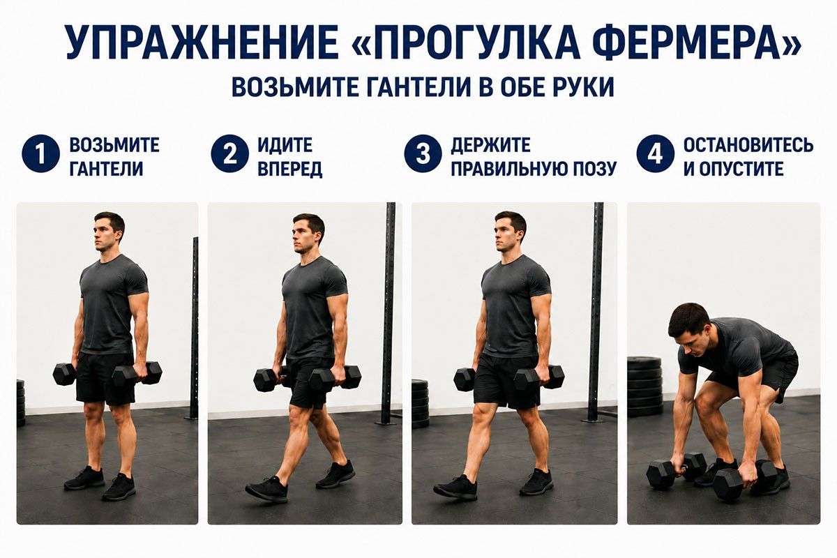 как правильно делать прогулку фермера