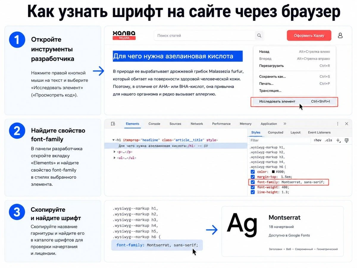 как узнать шрифт