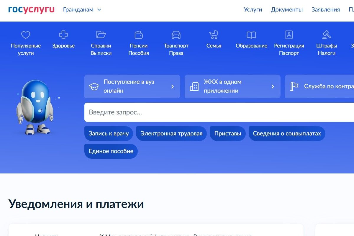 Понадобится подтвержденная учетная запись. Источник: gosuslugi.ru