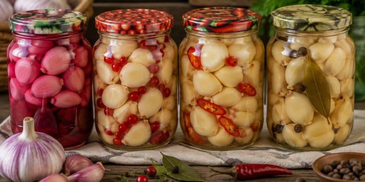 Маринованный чеснок: 3 рецепта домашних заготовок