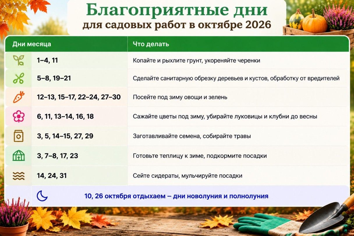 осенний сад огород