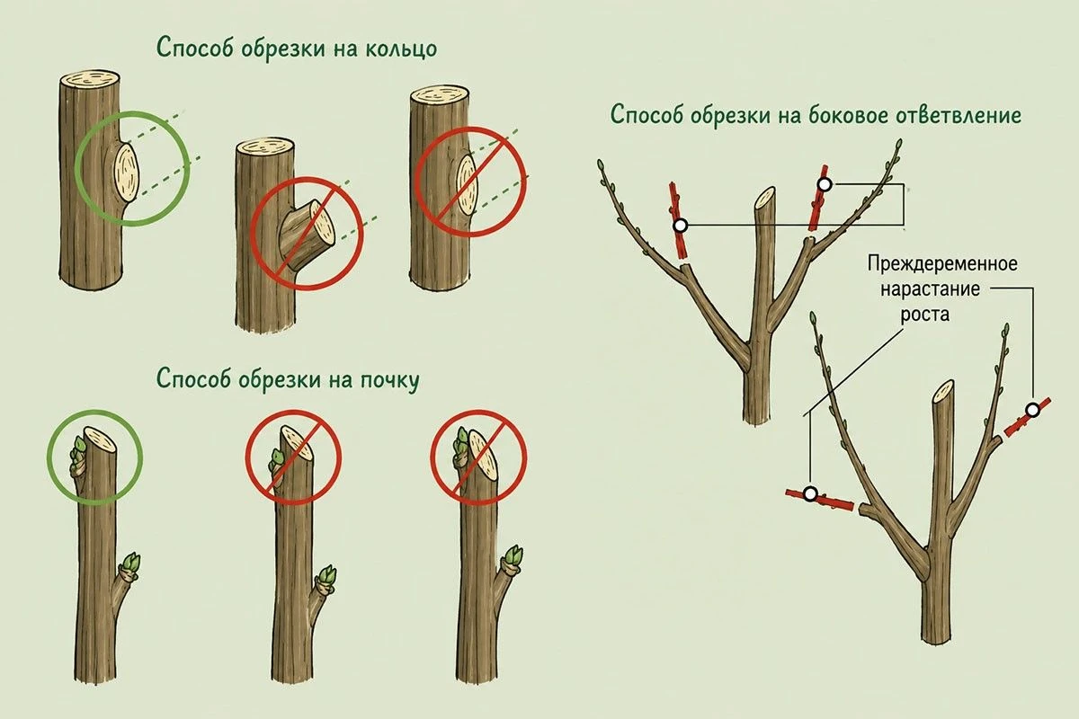 обрезка веток