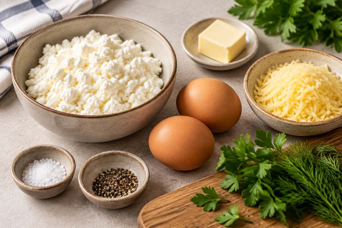 продукты для жареного творога с яйцом