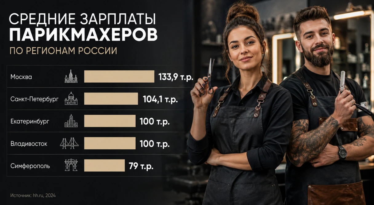 зарплата парикмахера