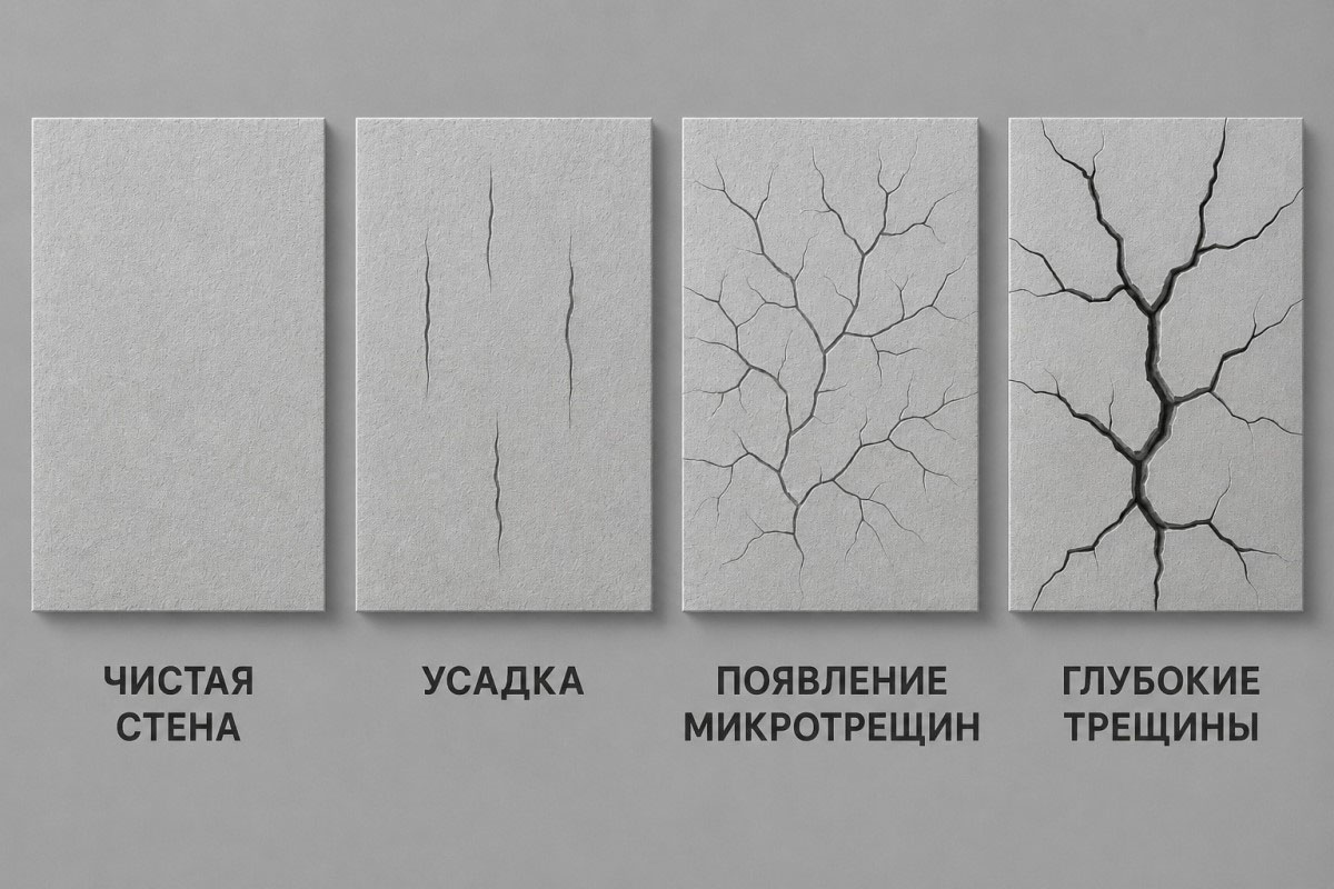 типы трещин