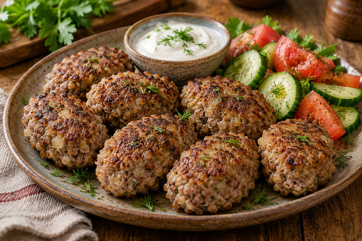 гречаники с запеченой картошкой