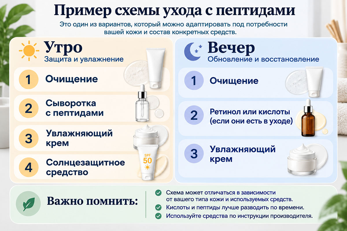 пептиды и витамин с совместимость в косметике