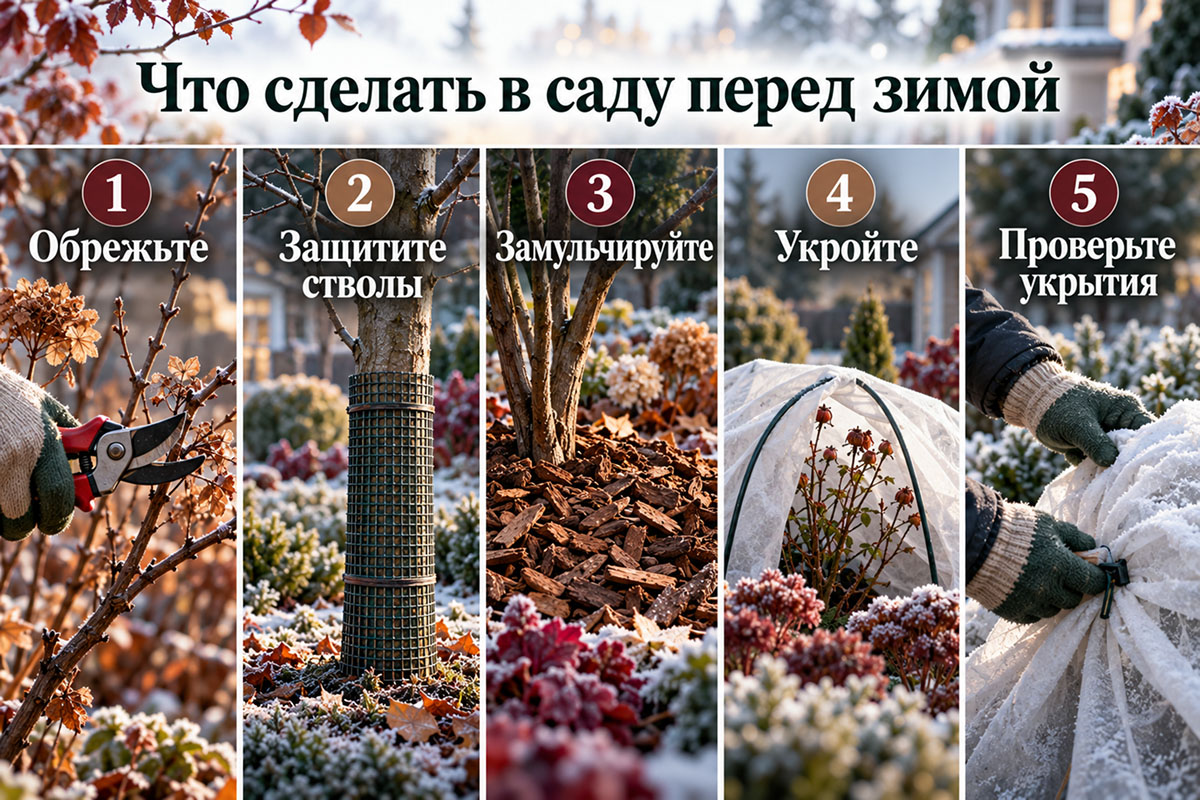 основные работы в саду перед зимой по шагам