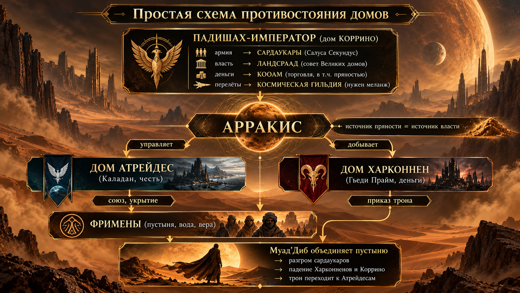 противостояние атрейдесов и харконненов