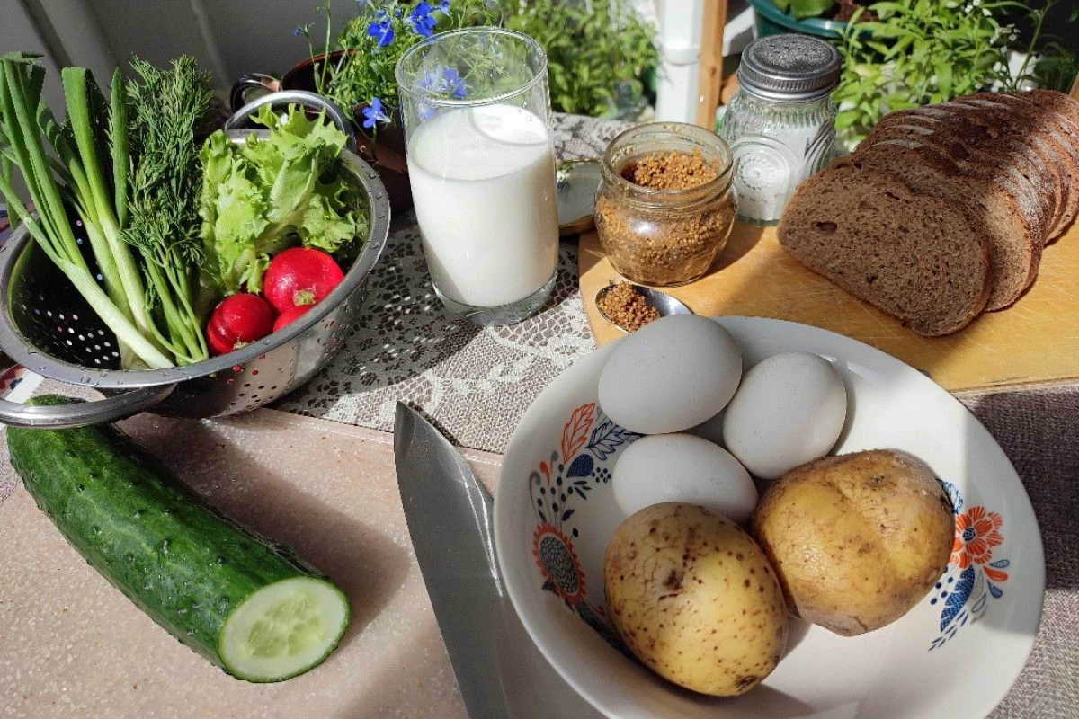 окрошка рецепт