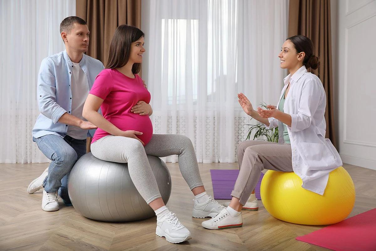 упражнения на фитболе