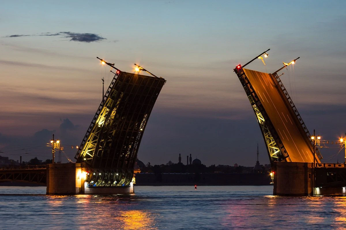  разводные мосты белые ночи