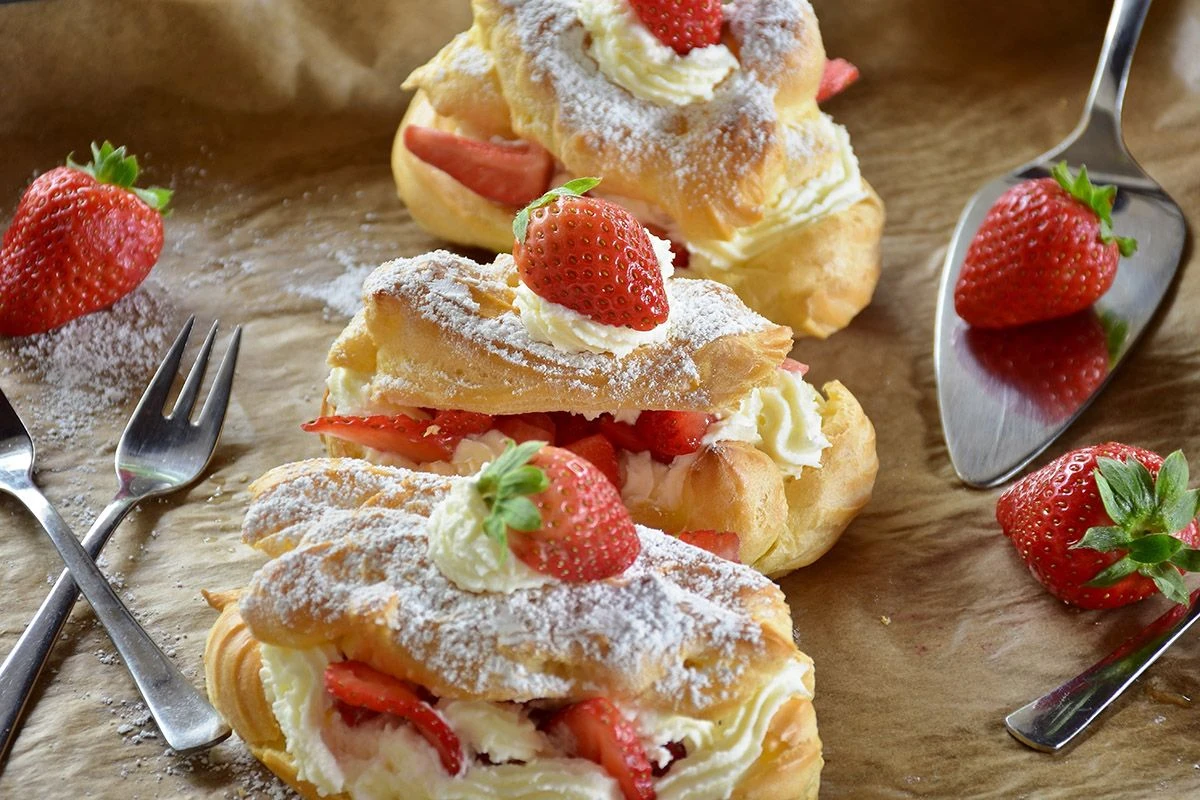 пирог с клубникой