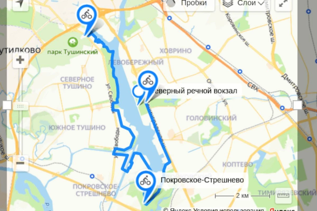 веломаршруты подмосковья на карте