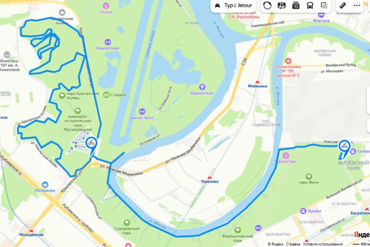 веломаршруты москва