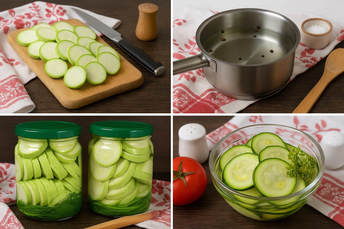 как мариновать кабачки