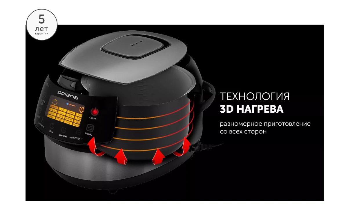Мультиварка Polaris PMC 0517AD Источник: polaris.ru