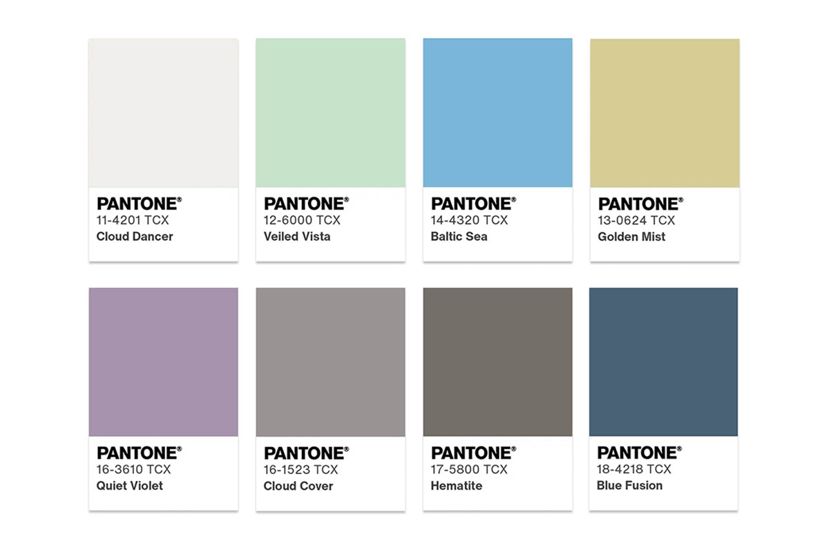 Палитры для Cloud Dancer on Pantone. Источник: pantone.com