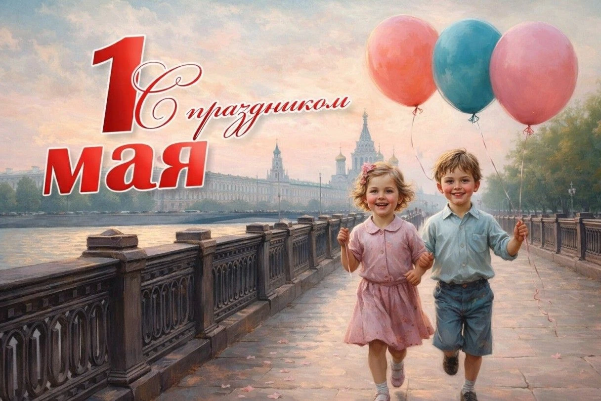 советские открытки с 1 мая