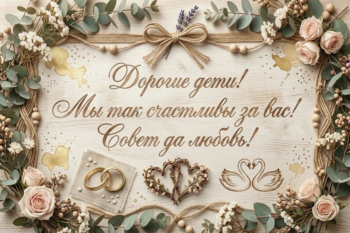 <p><span style="font-weight: 400;">Поздравление от близких. Источник: нейросеть</span></p>