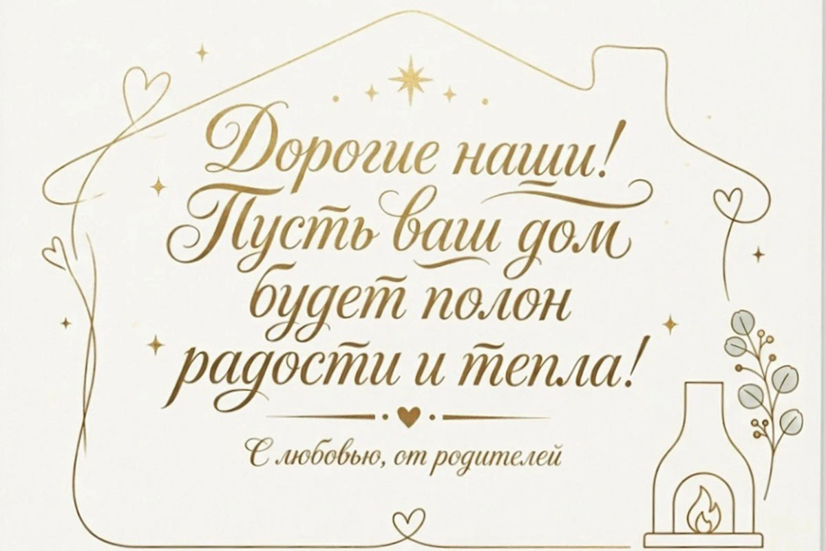 <p><span style="font-weight: 400;">Открытка от родителей. Источник: нейросеть</span></p>