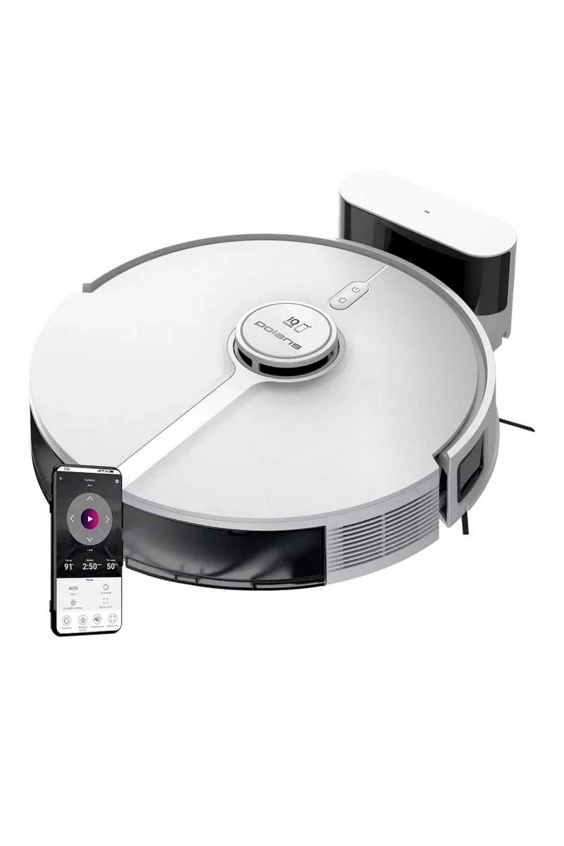 <a href="https://www.holodilnik.ru/domestic/robo_cleaners/polaris/pvcr_5005_wifi_iq_home_belyy/?utm_medium=referral&utm_source=media.halvacard.ru&utm_campaign=blog&utm_term=photo_partner" target="_blank" rel="noopener"><span style="font-weight: 400;">Polaris PVCR 5005 IQ Home</span></a><span style="font-weight: 400;">. Источник: holodilnik.ru </span>