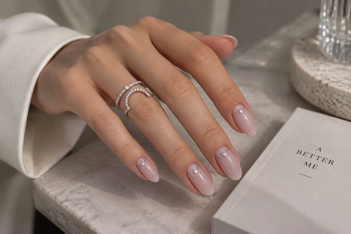 <span style="font-weight: 400;">Полоска у кутикулы не обязательно должна быть золотой или серебряной. Выбирайте белую, черную, бордовую или в тон основному покрытию, но с глянцевым блеском. Источник: нейросеть</span>