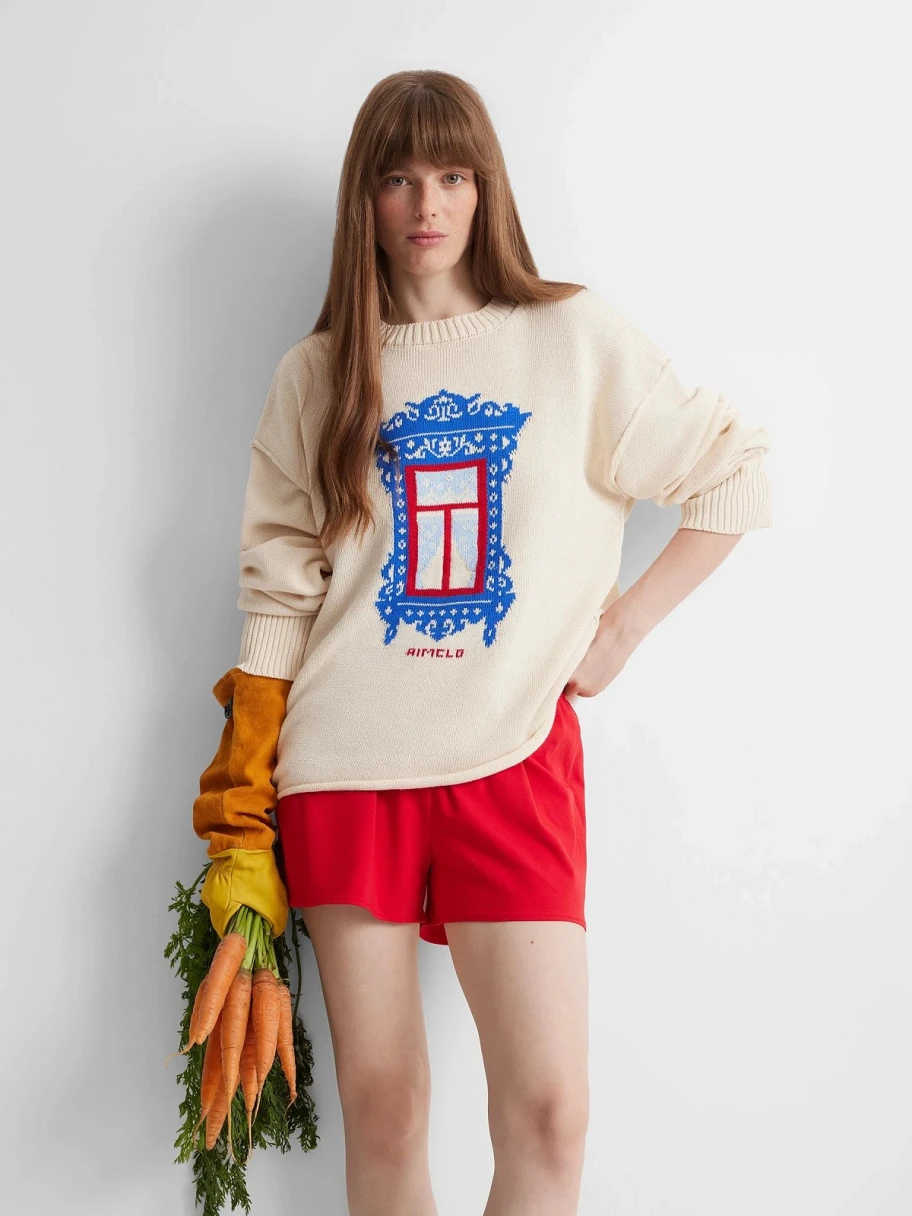 <span style="font-weight: 400;">Джемпер — </span><a href="https://aimclo.ru/shop/svitery-i-vodolazki/" target="_blank" rel="noopener"><span style="font-weight: 400;">7999 ₽</span></a><span style="font-weight: 400;">. Источник: </span><span style="font-weight: 400;">aimclo.ru</span>