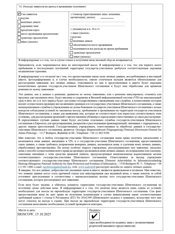 <p><span style="font-weight: 400;">Поля справа заполняет визовая служба. Источник: vfsglobal.com</span></p>